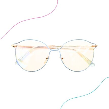 Lente UV400 Celeste Redondo